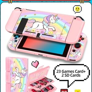 Unicorn Pink Gaming Console Case